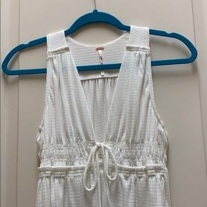 White free people tank